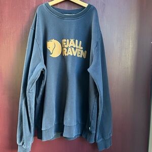 Fjallraven Blue crewneck with logo
